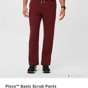 Figs Men’s Burgandy Pisco Scrub pant